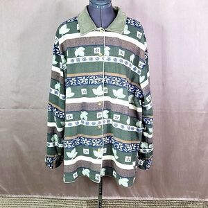 CAPACITY Floral Aztec Cardigan‎ Sweater 2X